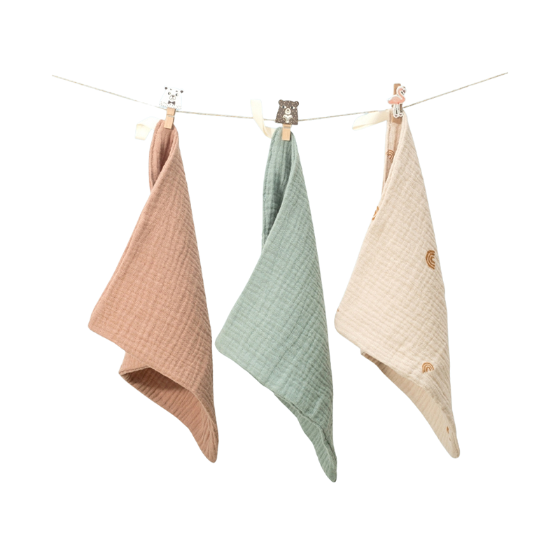 Organic Cotton Face Towels for Newborn Baby Muslin Cloth ,Pack of 5